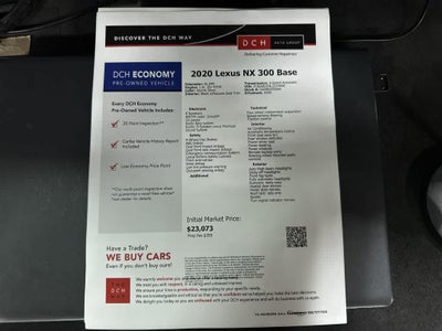 2020 Lexus NX 300 NX 300