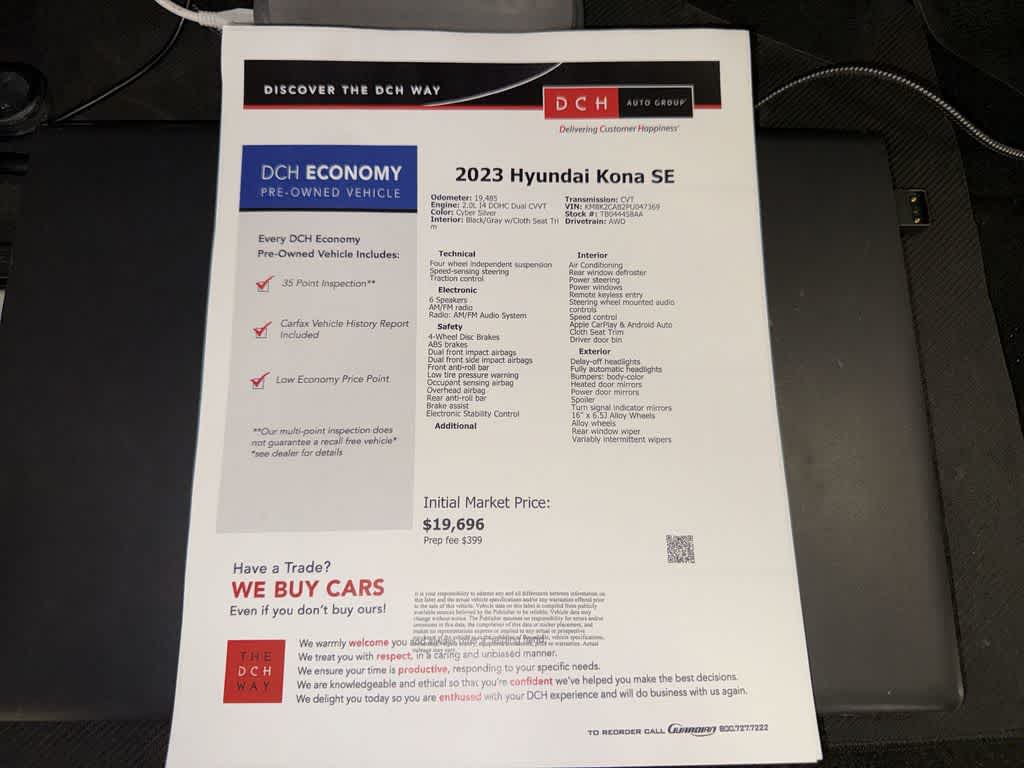 2023 Hyundai Kona SE