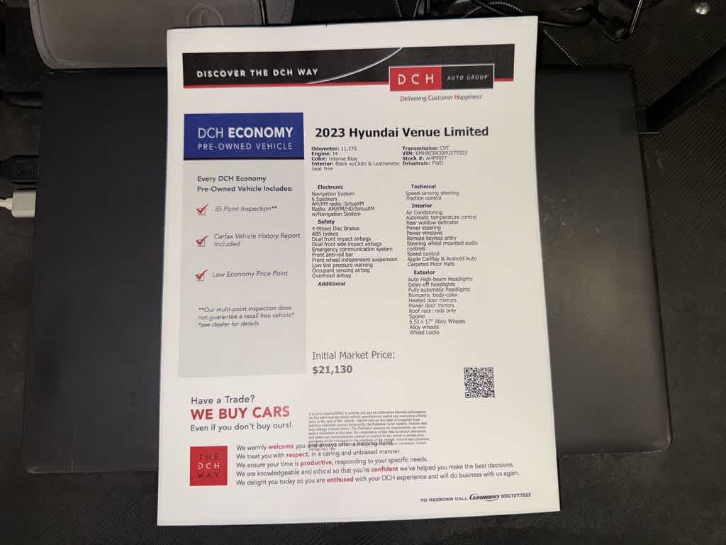 2023 Hyundai Venue Limited
