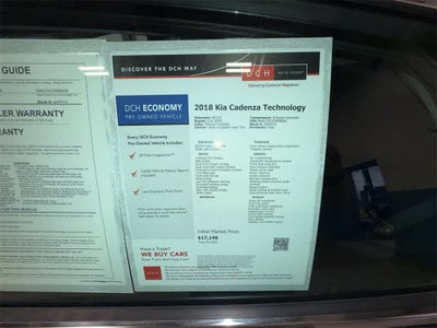 2018 Kia Cadenza Technology