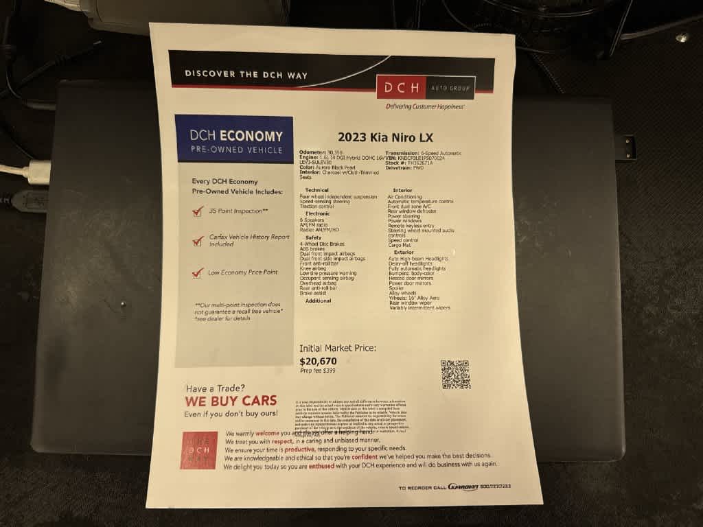 2023 Kia Niro LX