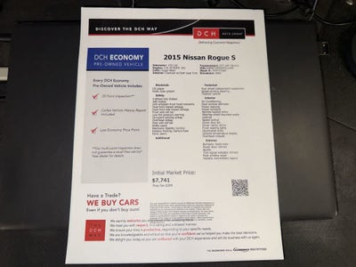 2015 Nissan Rogue S