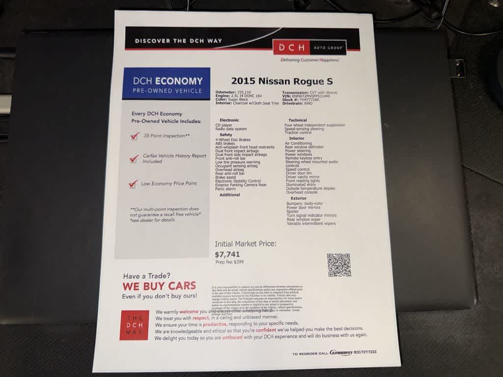 2015 Nissan Rogue S