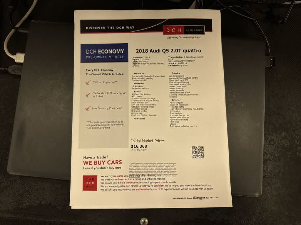2018 Audi Q5 Tech Premium Plus