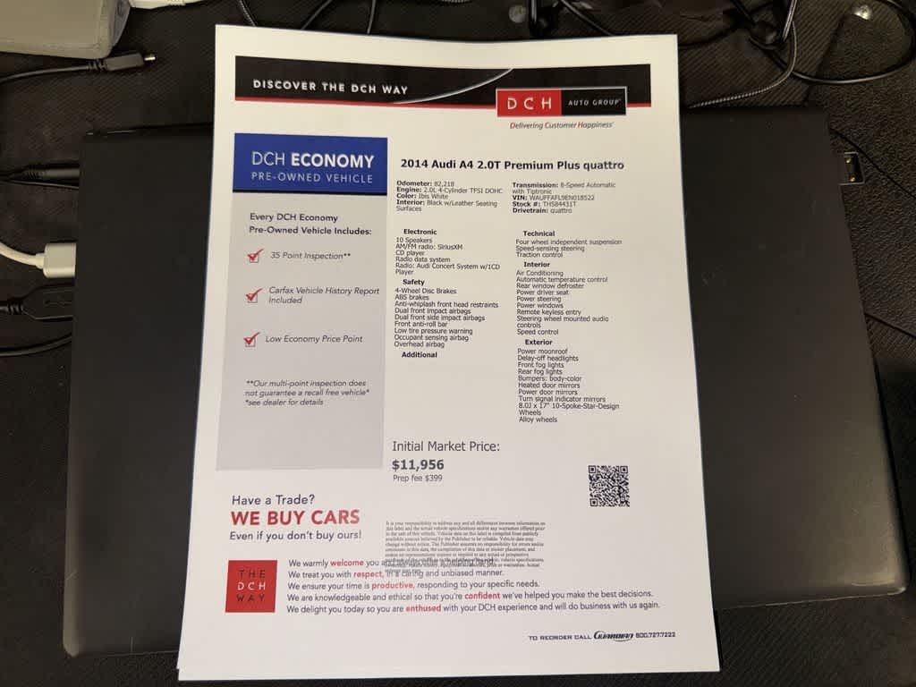 2014 Audi A4 Premium Plus