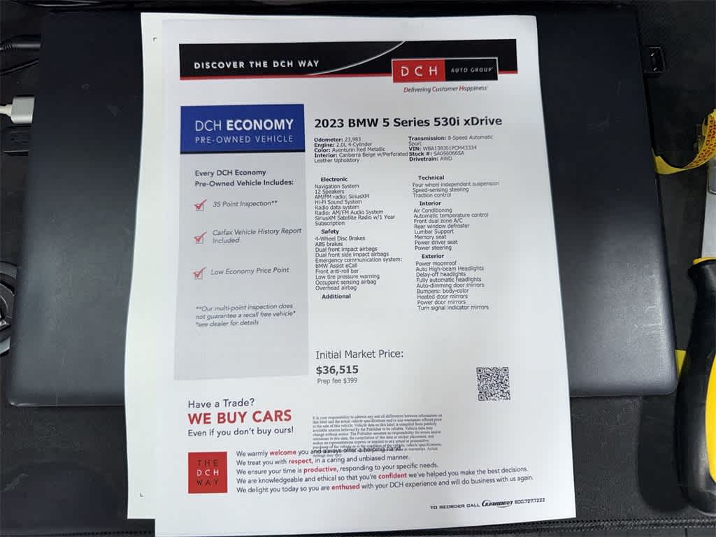 2023 BMW 5 Series 530i xDrive