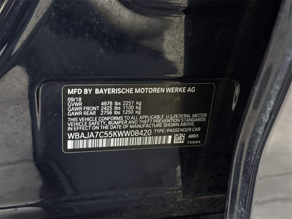 2019 BMW 5 Series 530i xDrive