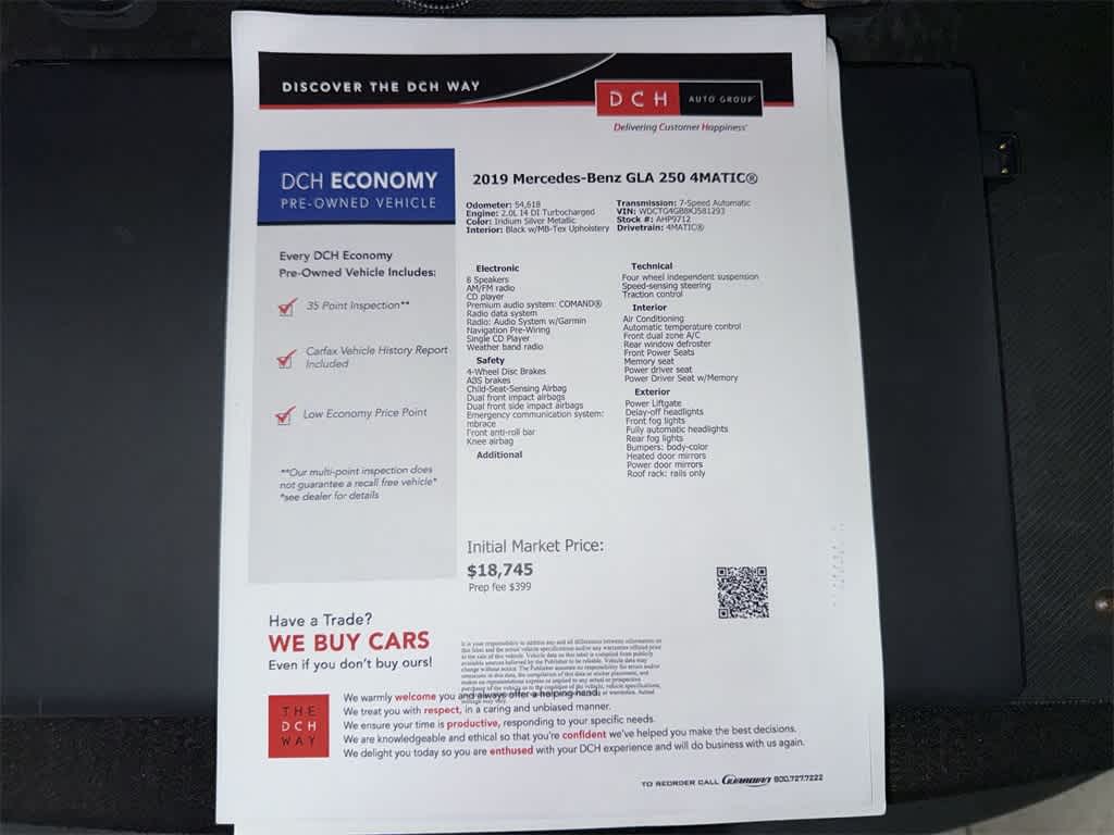 2019 Mercedes-Benz GLA GLA 250