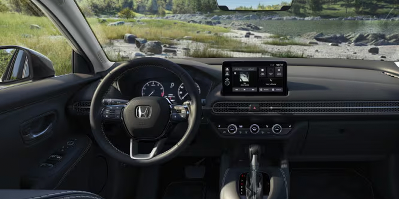 2026 Honda HR-V interior with a modern dashboard and intuitive touchscreen controls.