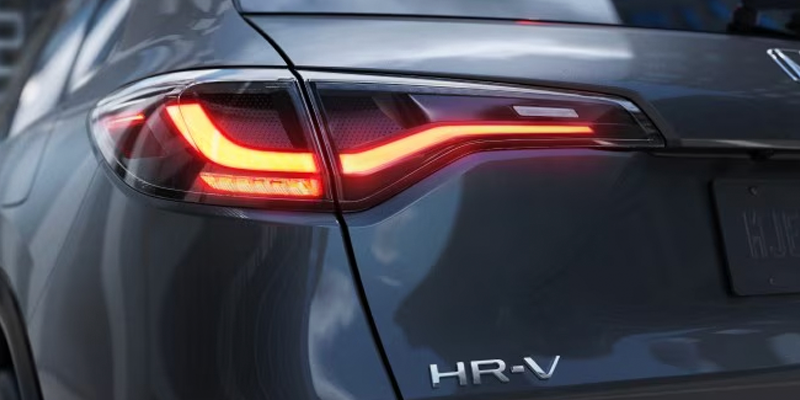 2026 Honda HR-V rear taillight design, featuring sleek and modern lighting elements.
