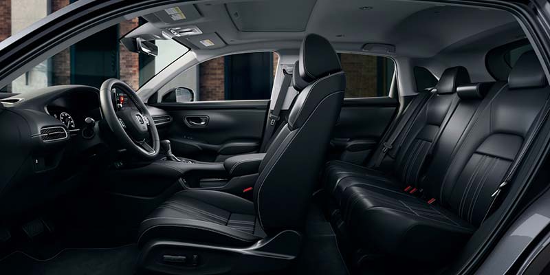 2026 Honda HR-V interior with stylish black seating.